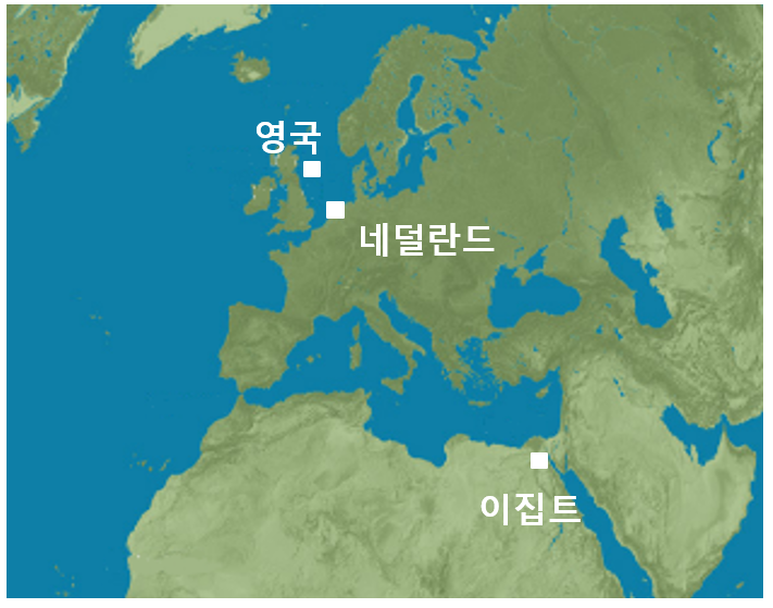 영국 Dana (3개국가) 광구도